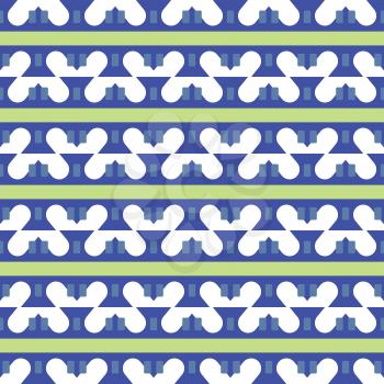 Vector seamless pattern texture background with geometric shapes, colored in blue, green and white colors.