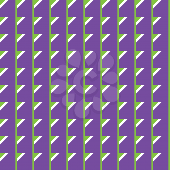 Vector seamless pattern background texture with geometric shapes, colored in purple, green and white colors.