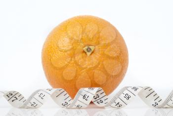 Orange and centimeter