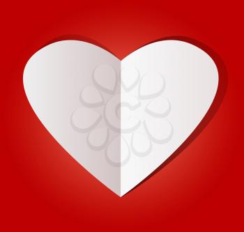 Design Template. Heart for Valentines Day Background