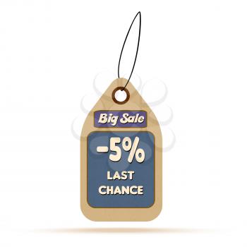 Sale tag label with text big sale