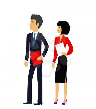 Office people. Business people group human resources flat. Office manager man and woman. Template group of business and office people vector illustration. Business people silhouettes. Office workers