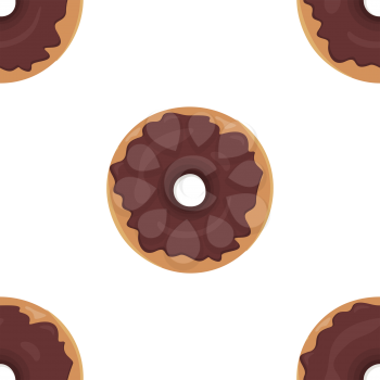 Donut seamless background texture pattern. Cute donuts with glazing. Seamless pattern. Delicious donut glazed. Donut pattern. Vector donuts pattern. Chocolate donuts. Isolated donuts seamless pattern