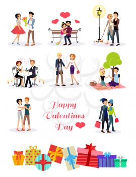 Happy valentine day couple on date. Couple lover on valentine day, happy valentine, couple in love young couple, shopping love happy couple, woman man restaurant, holiday valentine day man give flower