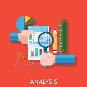 Analysis of actions infographic. Analytics and analysis icon, analyze and business analysis, research data analysis, strategy business, plan web, idea marketing seo. Hands with graph, charts