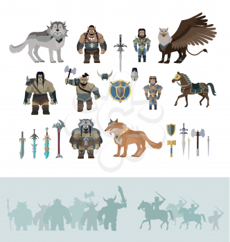 Stylized fantasy characters