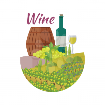 Wine club quality collection. For labels, tags, posters, banners of check elite vintage wines. Logo icon symbol. Winemaking concept. Part of series of viniculture production and preparation. Vector