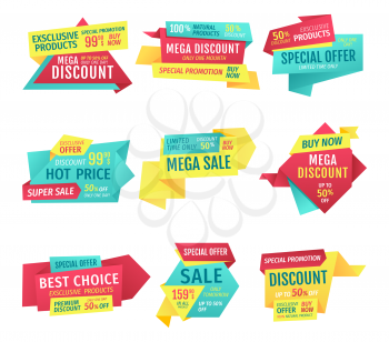 Natural exclusive products for premium mega discount poster. Hot price and super sale special offer, buy now promotion banners for shops and retails.