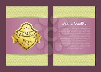 Best quality premium 100 choice exclusive high quality best golden award guarantee label logo isolated on poster cover, gold stamp vector on banner