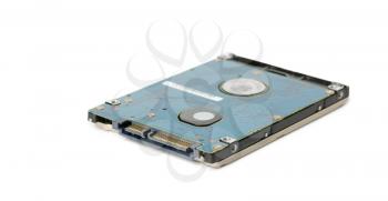 hard disk drives. Close-up. Isolated on white background.clipping, path.