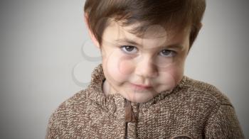 portrait of a little boy close-up