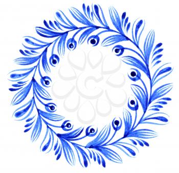 Royalty Free Clipart Image of a Decorative Circle