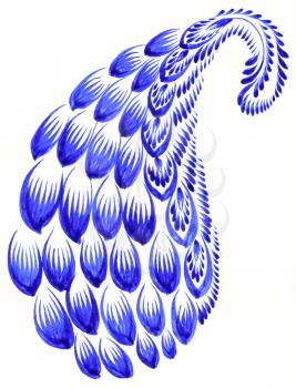 high resolution, hand drawn illustration in Ukrainian folk style
