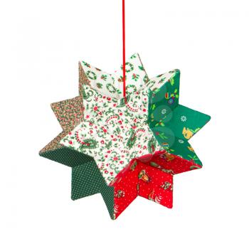 Butcher's broom, christmas decoration, isolated on white