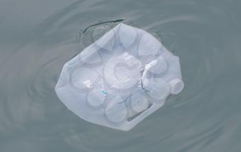 Plastic rubbish pollution in ocean environment