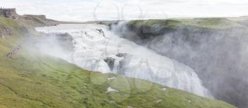 Gullfoss waterfall in the southwest of Iceland
