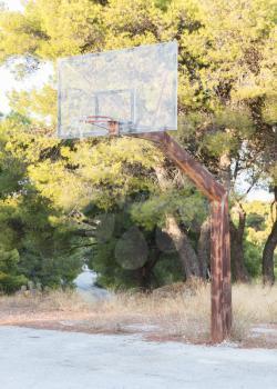 Abandoned basketball court Greece - Not in use anymore