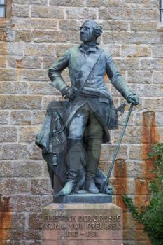 Statues at Hohenzollern Castle (Burg Hohenzollern) at the swabian region of Baden-Wurttemberg, Germany