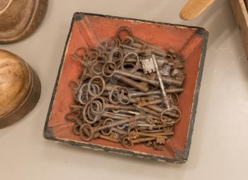 Selection of unique antique keys - Vintage setting