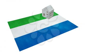 Small house on a flag - Living or migrating to Sierra Leone