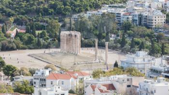 Temple of Zeus, Athens - View from the Acropolis