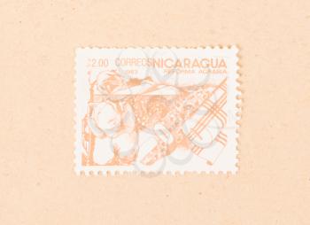 NICARAGUA - CIRCA 1983: A stamp printed in Nicaragua shows teh agrarian reforms, circa 1983