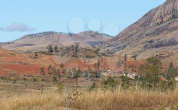 Typical landscape in the south of Madagascar, Africa