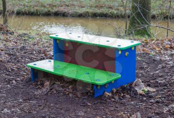 Fitness equipment in a forest - One stage of many - Netherlands