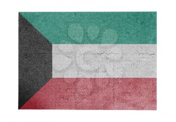 Large jigsaw puzzle of 1000 pieces - flag - Kuwait