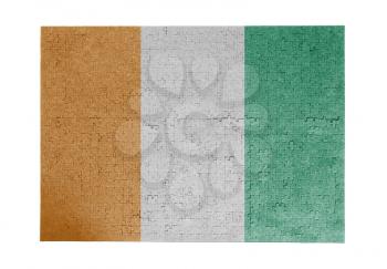 Large jigsaw puzzle of 1000 pieces - flag - Ivory Coast