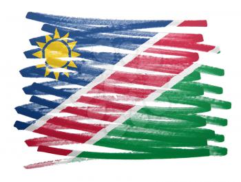 Flag illustration made with pen - Namibia
