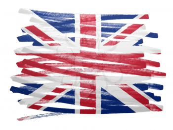Flag illustration made with pen - UK