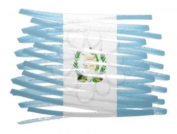 Flag illustration made with pen - Guatemala