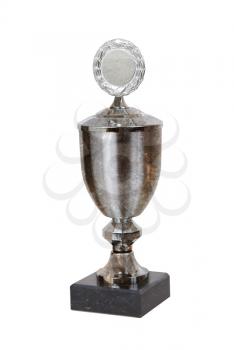 Trophy cup isolated on a white background - Vintage