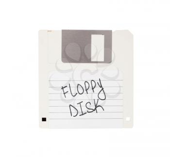 Floppy Disk - Tachnology from the past, isolated on white - Floppy disk