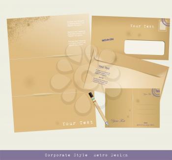 Royalty Free Clipart Image of Business Stationery Templates