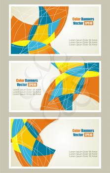 Set of  abstract banners.