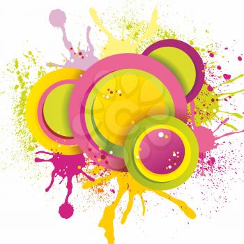 Colorful abstract splash design,vector illustration