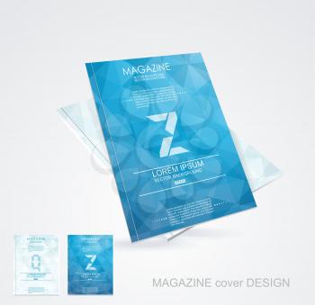 Brochure cover design vector template 