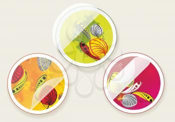 autumn offers stickers set