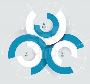 Business pie chart for documents and reports for documents, reports, graph, infographic, business plan, education 