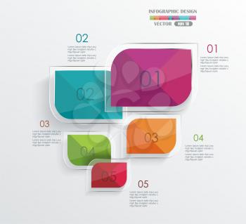 Modern minimalistic infographics banner. Vector illustration 