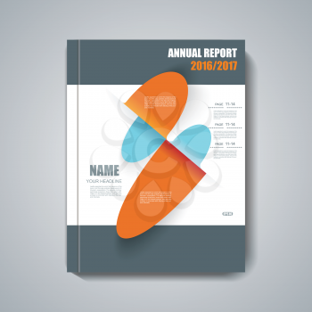 Vector design of  Magazine Cover Annual Report,  Flyer Poster .