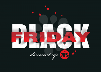 Black Friday sale design. Vector illustration.