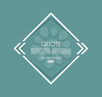 Creative Quotation Mark Speech Bubble. Quote sign icon. Modern block quote and pull quote design elements.