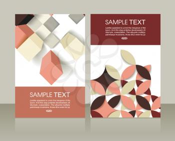 Abstract brochures design, vector illustration.