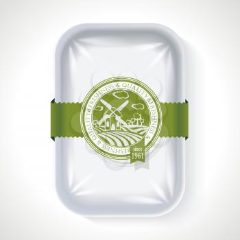Premium Quality Pack.  Plastic Tray Container with Cellophane Cover. 