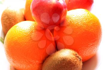 image of orange, grapefruit, kiwi and apples