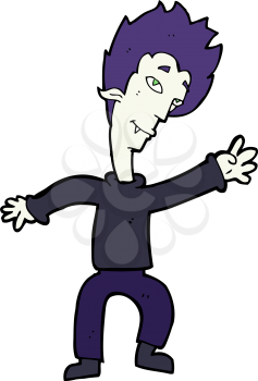 Royalty Free Clipart Image of a Vampire