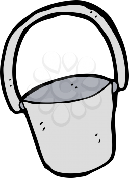 Royalty Free Clipart Image of a Bucket